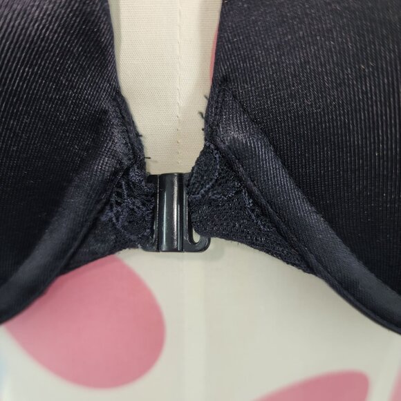 Women's Sweet Nothings by Lilyette Black Lace Back Racerback Bra 42D Underwire - Picture 2 of 9